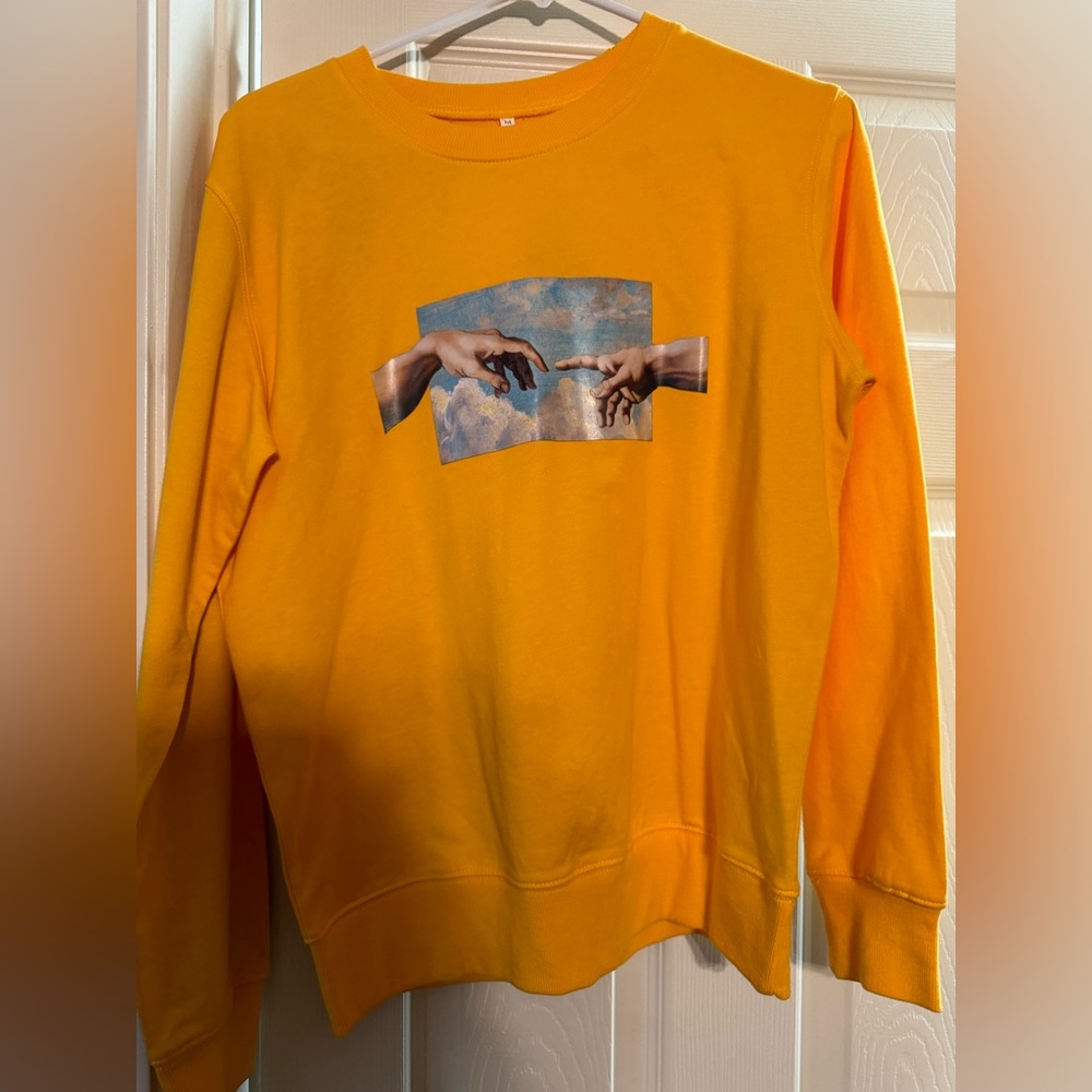 Yellow sweatshirt
